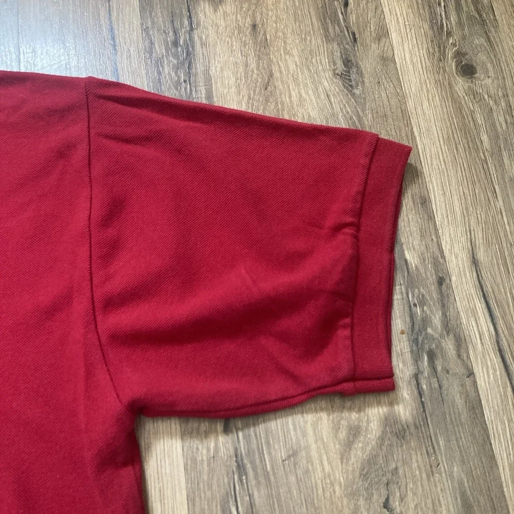 Polo Ralph Lauren Polo Shirt Red Size M Pony 100% Cotton Preppy Men's Vintage